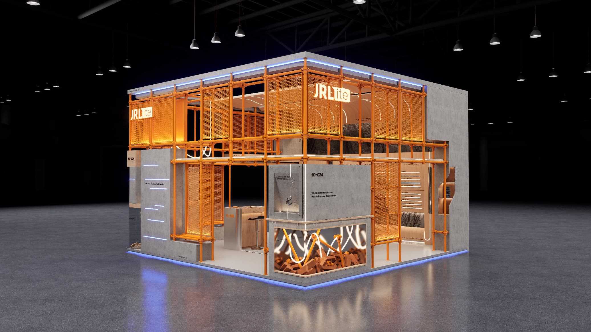 Immerse yourself in the JRLite 3D
Exhibition hall and factory